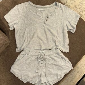 Abercrombie Gray Soft Lounge Waffle Set